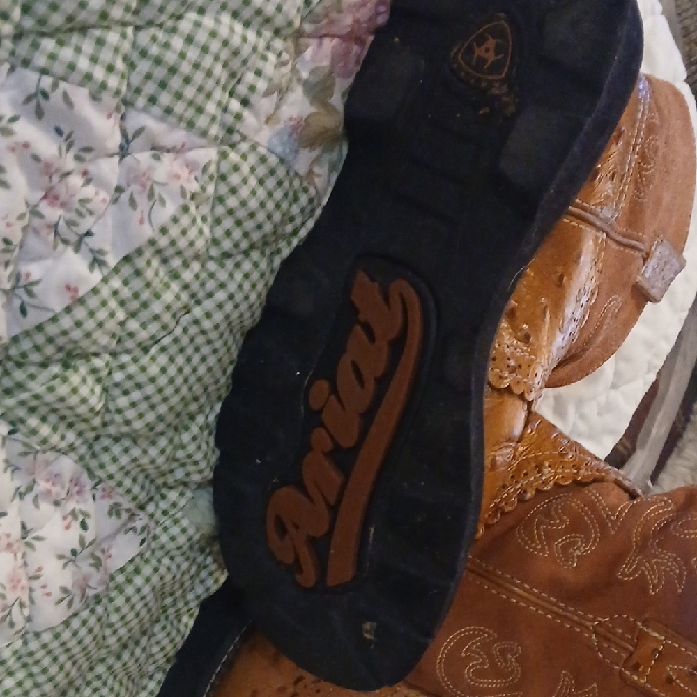Ariat Tan Leather Western Boots